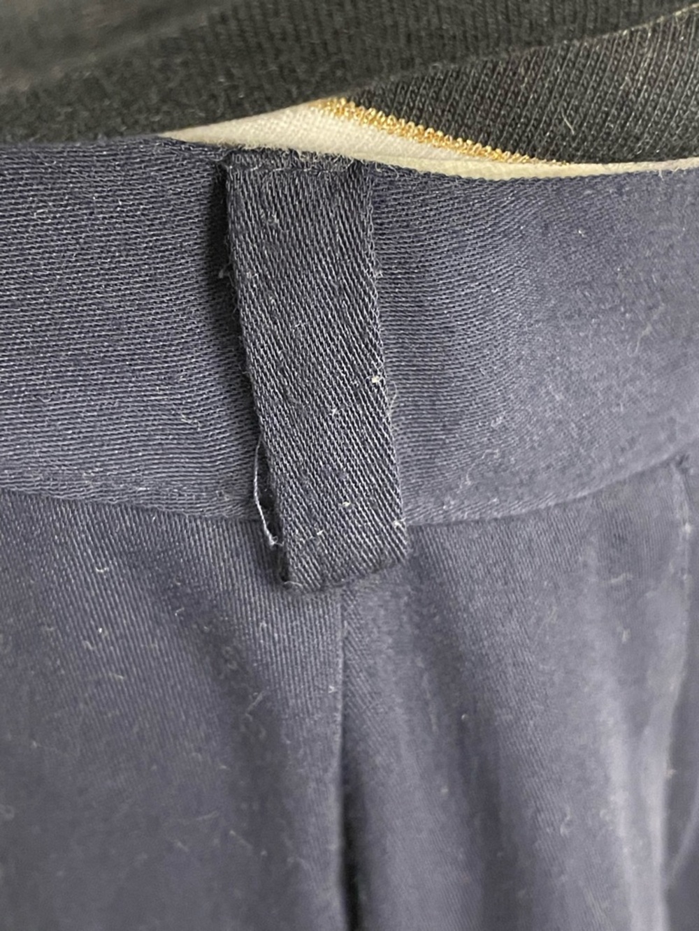 audrey Navy Button-Front Maxi Skirt with Side Slits on both sides - Picture 6 of 7